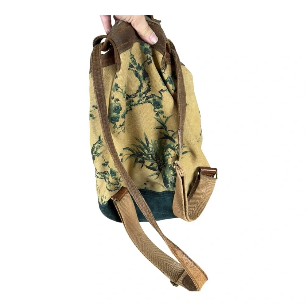 Lucky Brand Canvas and Leather‎ Bucket Bag - Picture 3 of 10